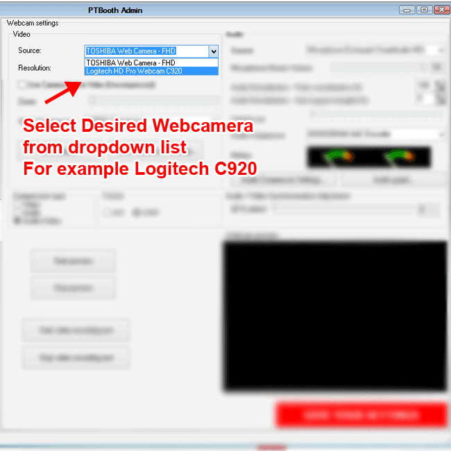 How To Set up and Use a Webcamera to Record Video in PTBooth A1 PLUS