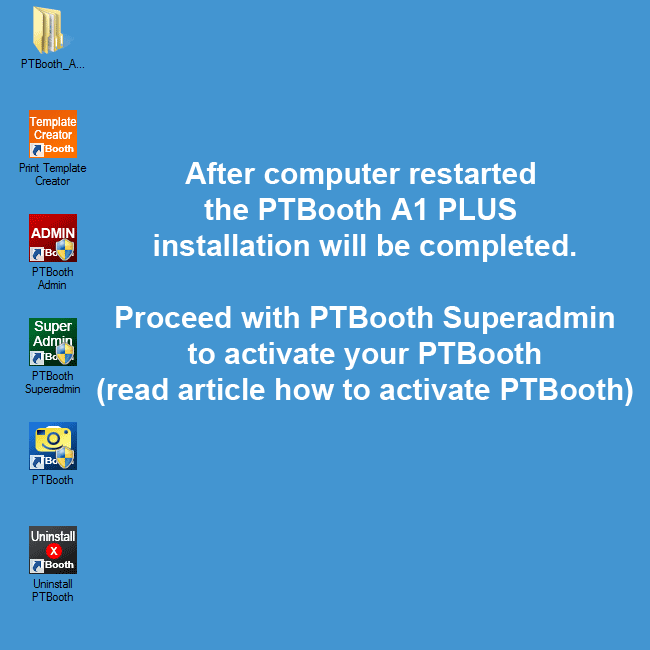 How To Install PTBooth A1 PLUS