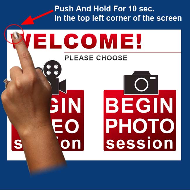 Closing PTBooth App using Hot Button