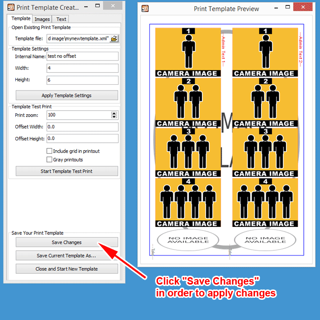Modifying the Default Print Template in PTBooth A1 PLUS