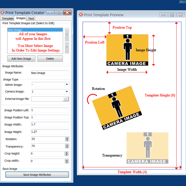 Print Template Creator in PTBooth A1 PLUS