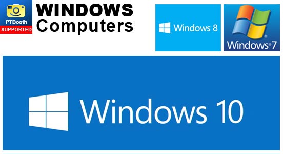 PTBooth custom photo booth software for Windows 10, Windows 8, Windows 7