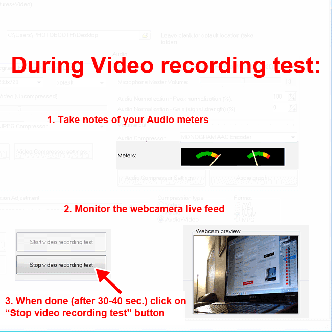 Audio Normalization Values for Video Recording in PTBooth A1 PLUS
