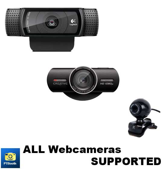 All Webcameras are supported by PTBooth A1 PLUS